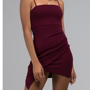 Maroon Mini Dress